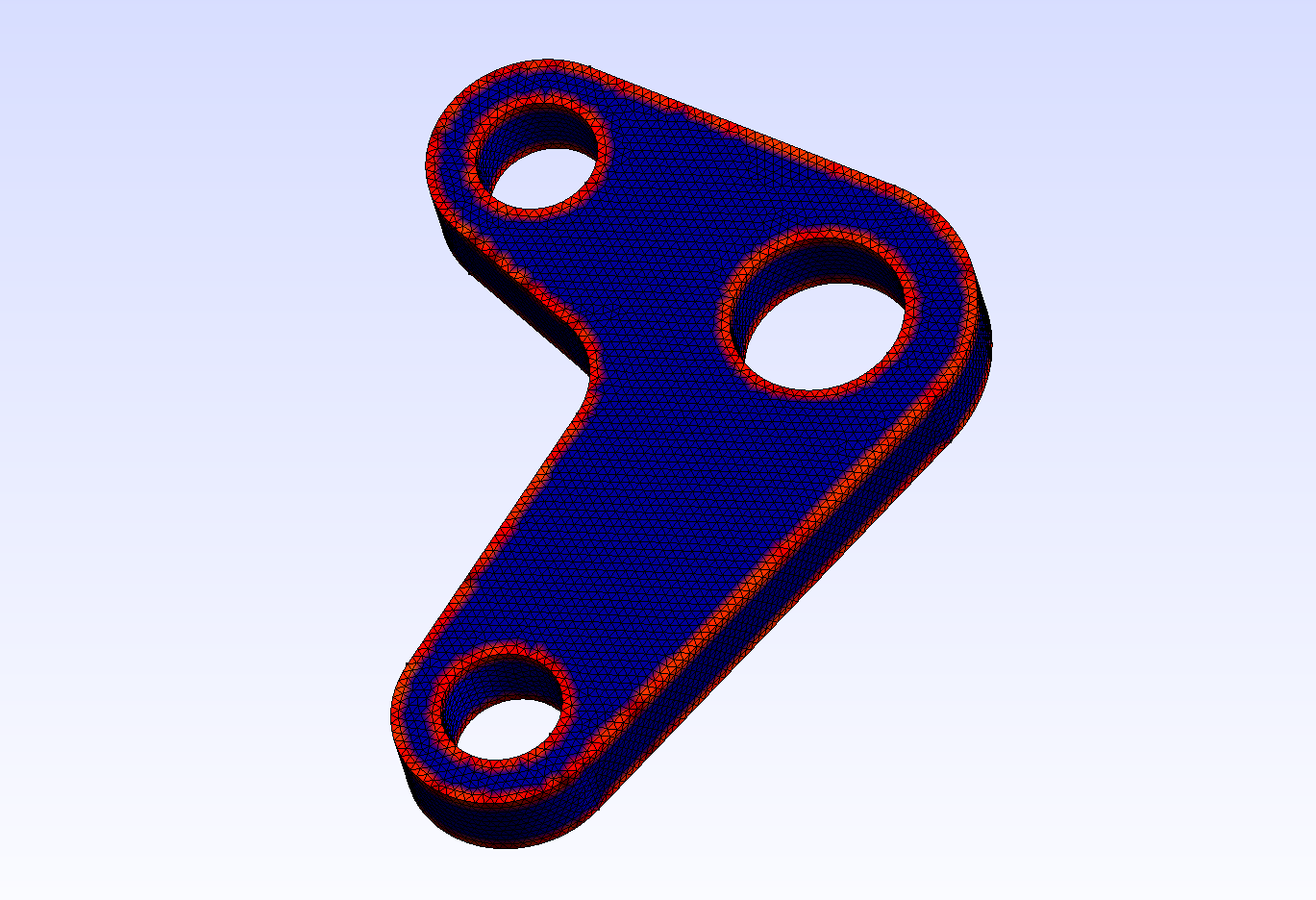 3d part with edges highlighted